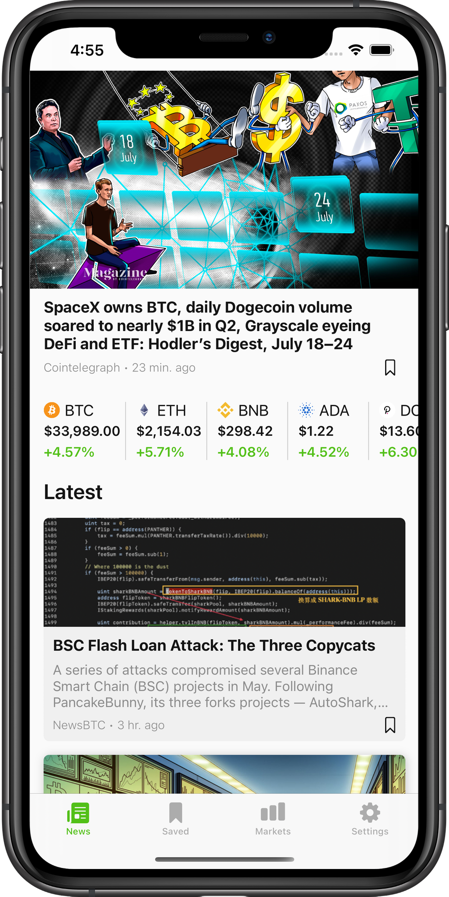 Gwei News app screenshot